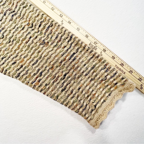 Alfred Dunner Dressy Open Cardigan Gold Metallic Sweater Long Sleeve Size XL - Picture 9 of 10